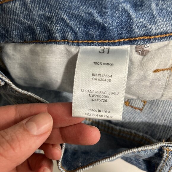 Anthropologie Unpublished "Sloane Miracle Mile" High-Rise Jeans Womens Size 31 - Picture 11 of 12